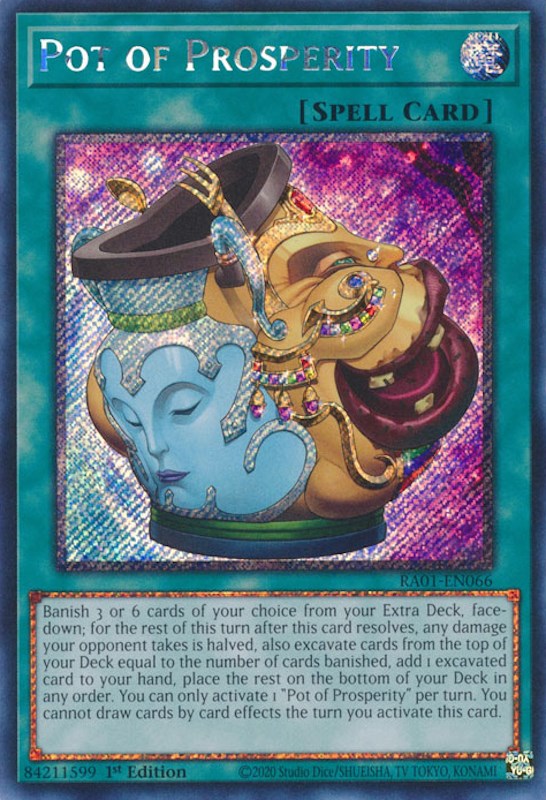 Pot of Prosperity [RA01-EN066] Platinum Secret Rare | Exor Games Dartmouth