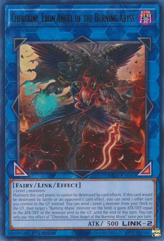 Cherubini, Ebon Angel of the Burning Abyss [RA01-EN042] Ultra Rare | Exor Games Dartmouth