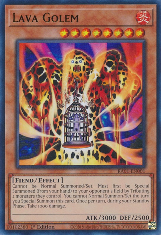 Lava Golem [RA01-EN001] Ultra Rare | Exor Games Dartmouth