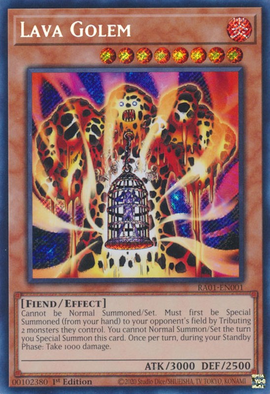 Lava Golem [RA01-EN001] Secret Rare | Exor Games Dartmouth