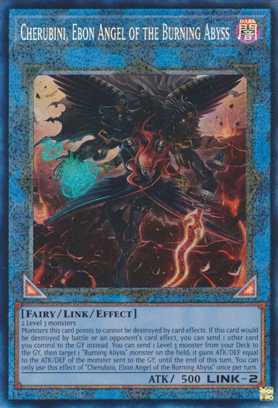 Cherubini, Ebon Angel of the Burning Abyss [RA01-EN042] Prismatic Collector's Rare | Exor Games Dartmouth