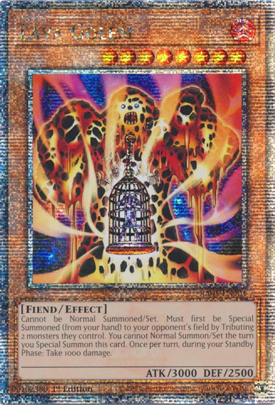 Lava Golem [RA01-EN001] Quarter Century Secret Rare | Exor Games Dartmouth