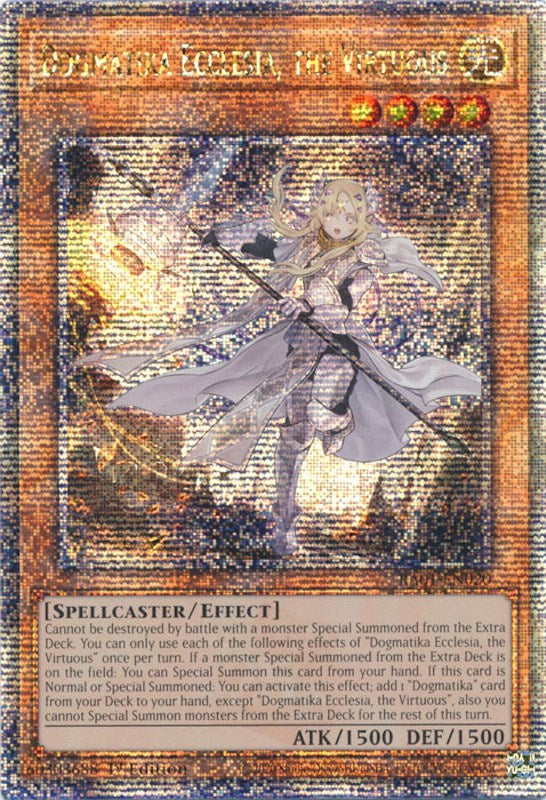 Dogmatika Ecclesia, the Virtuous [RA01-EN020] Quarter Century Secret Rare | Exor Games Dartmouth