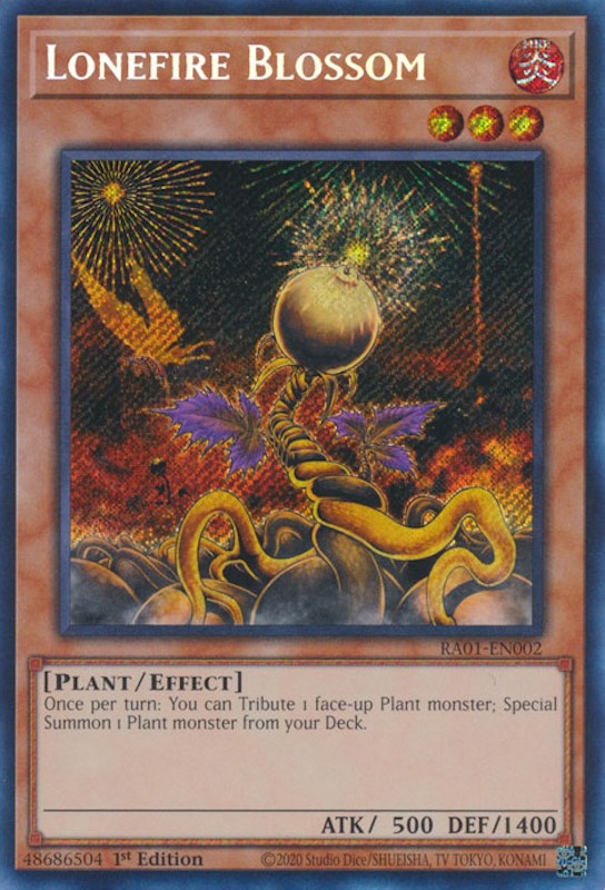 Lonefire Blossom [RA01-EN002] Secret Rare | Exor Games Dartmouth