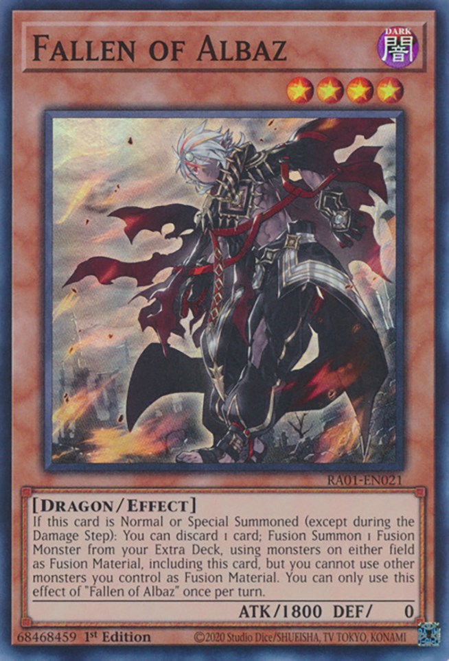 Fallen of Albaz [RA01-EN021] Super Rare | Exor Games Dartmouth