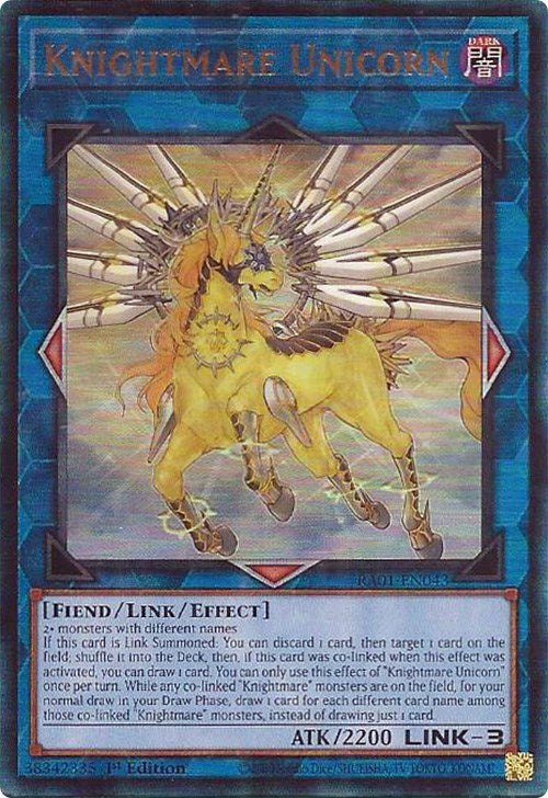 Knightmare Unicorn [RA01-EN043] Prismatic Ultimate Rare | Exor Games Dartmouth