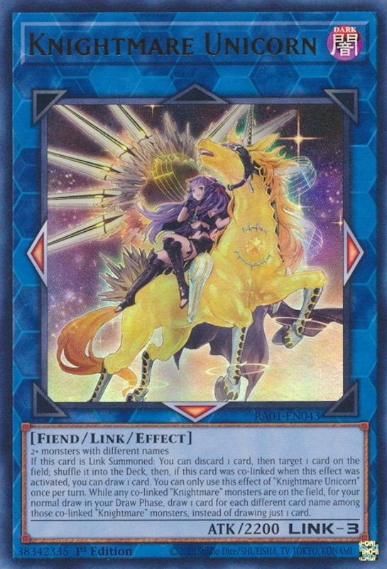 Knightmare Unicorn (Alternate Art) [RA01-EN043] Ultra Rare | Exor Games Dartmouth