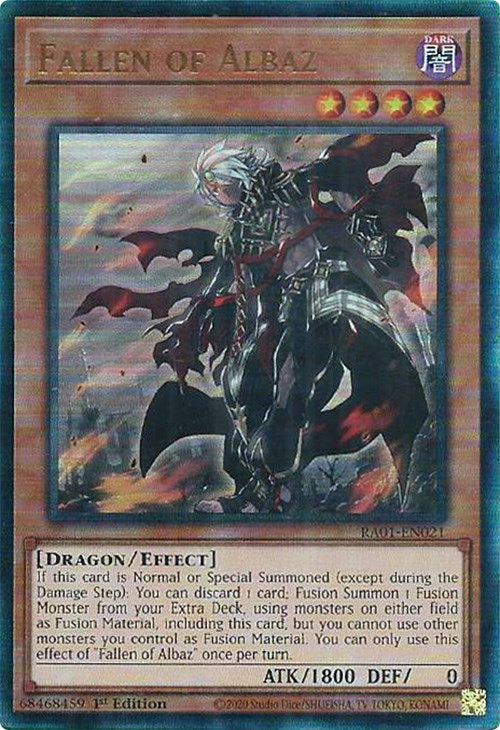 Fallen of Albaz [RA01-EN021] Prismatic Ultimate Rare | Exor Games Dartmouth