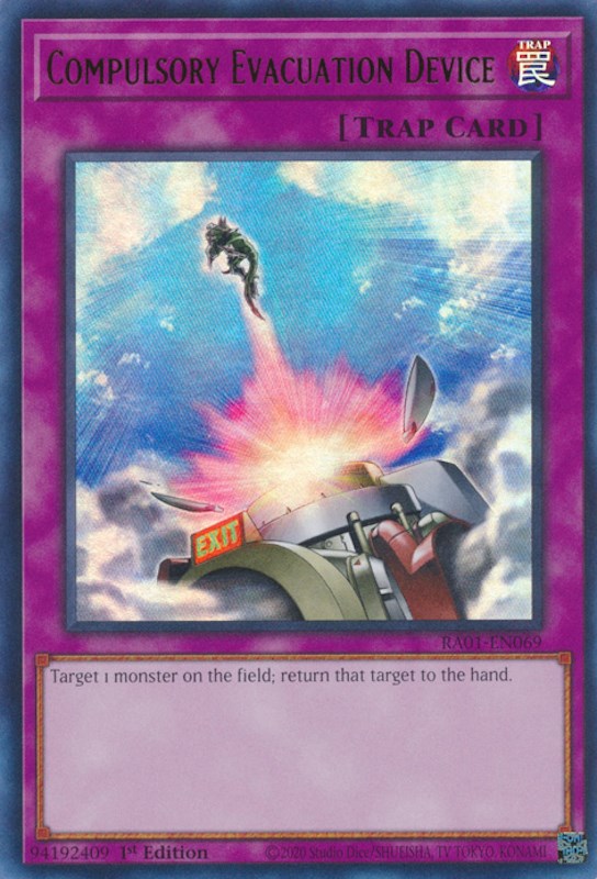 Compulsory Evacuation Device [RA01-EN069] Ultra Rare | Exor Games Dartmouth
