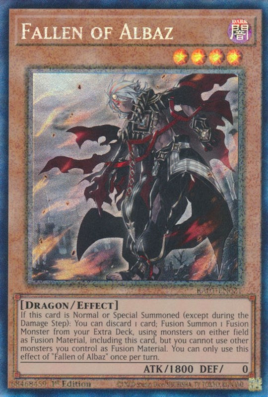 Fallen of Albaz [RA01-EN021] Prismatic Collector's Rare | Exor Games Dartmouth