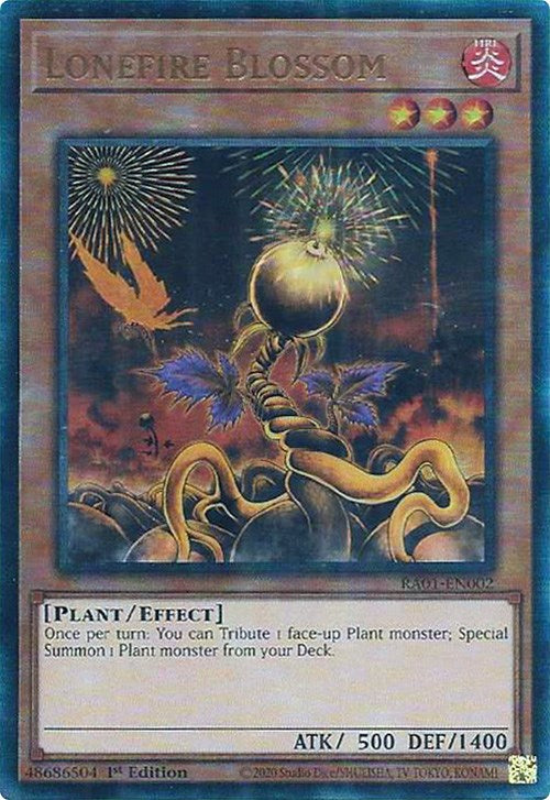 Lonefire Blossom [RA01-EN002] Prismatic Ultimate Rare | Exor Games Dartmouth