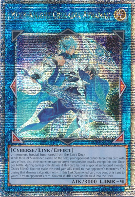 Mekk-Knight Crusadia Avramax [RA01-EN044] Quarter Century Secret Rare | Exor Games Dartmouth