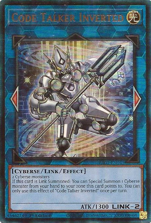 Code Talker Inverted [RA01-EN045] Prismatic Ultimate Rare | Exor Games Dartmouth