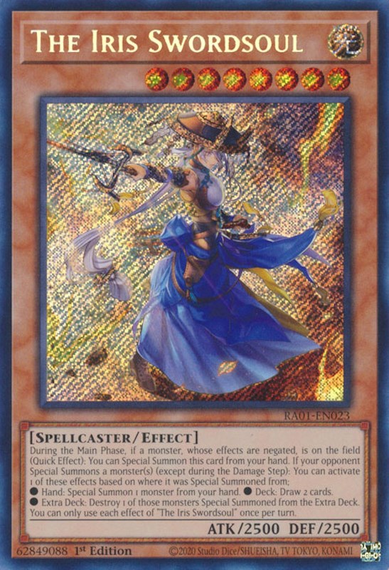 The Iris Swordsoul [RA01-EN023] Secret Rare | Exor Games Dartmouth