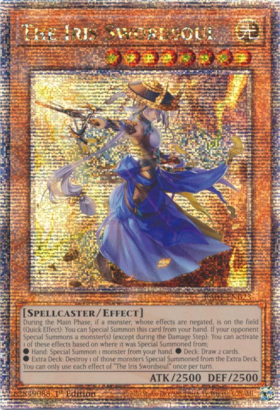 The Iris Swordsoul [RA01-EN023] Quarter Century Secret Rare | Exor Games Dartmouth