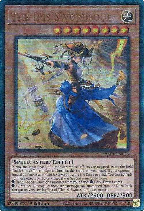 The Iris Swordsoul [RA01-EN023] Prismatic Ultimate Rare | Exor Games Dartmouth