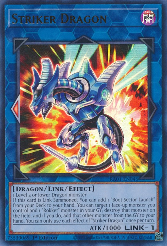 Striker Dragon [RA01-EN046] Ultra Rare | Exor Games Dartmouth