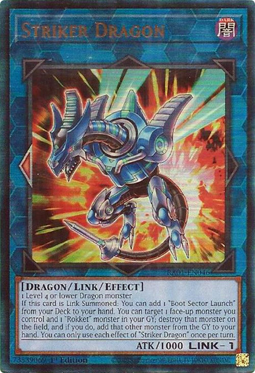 Striker Dragon [RA01-EN046] Prismatic Ultimate Rare | Exor Games Dartmouth