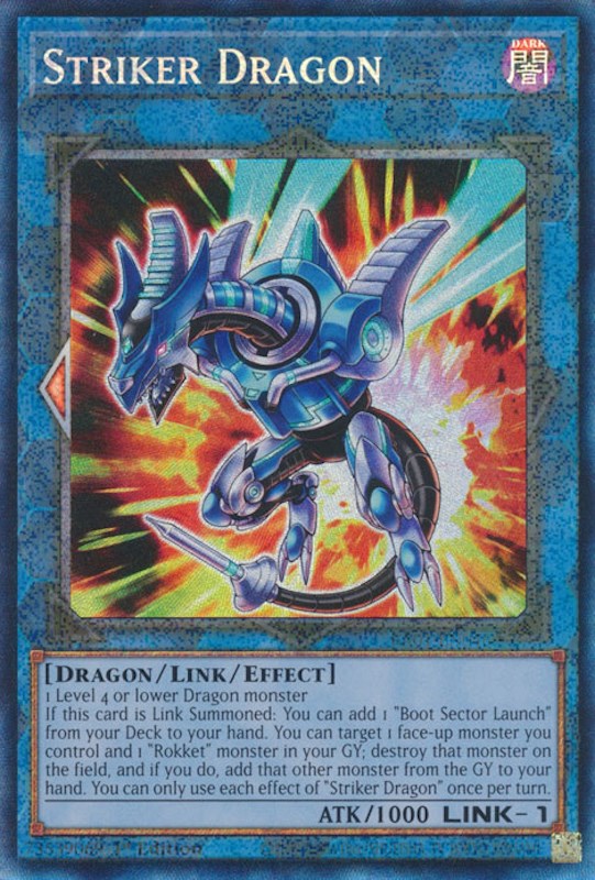 Striker Dragon [RA01-EN046] Prismatic Collector's Rare | Exor Games Dartmouth