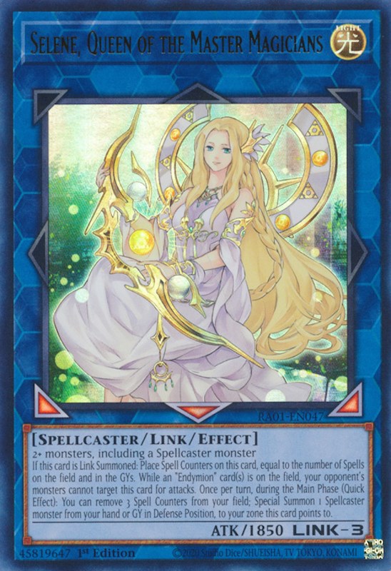 Selene, Queen of the Master Magicians [RA01-EN047] Ultra Rare | Exor Games Dartmouth