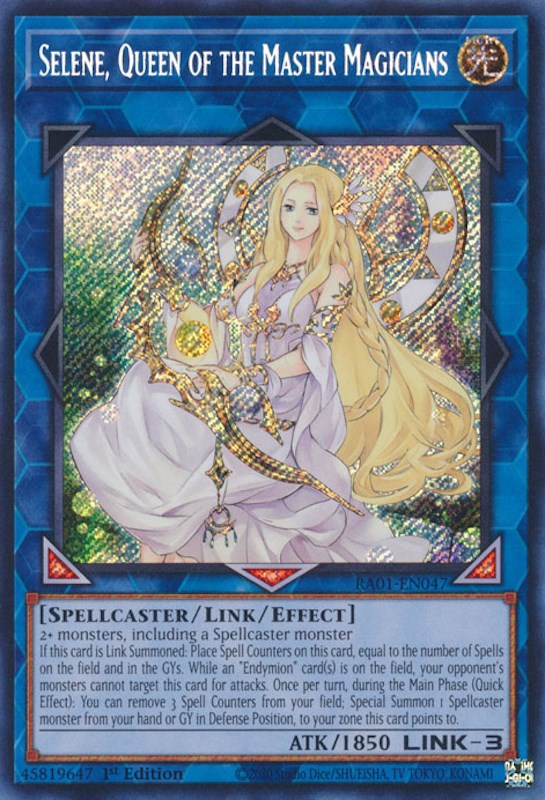 Selene, Queen of the Master Magicians [RA01-EN047] Secret Rare | Exor Games Dartmouth