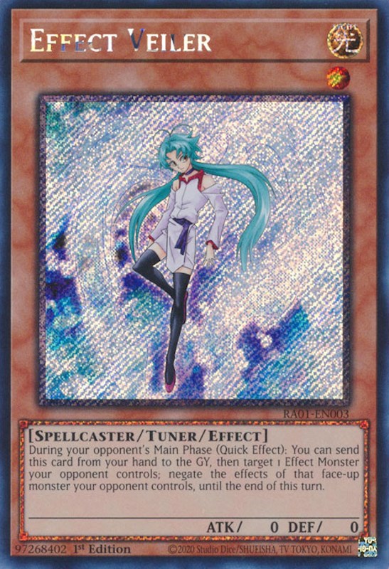 Effect Veiler [RA01-EN003] Platinum Secret Rare | Exor Games Dartmouth