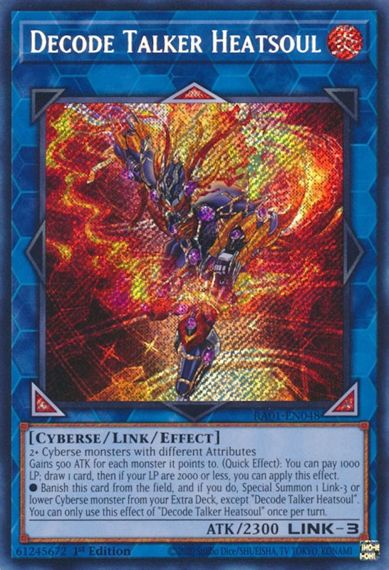 Decode Talker Heatsoul [RA01-EN048] Secret Rare | Exor Games Dartmouth