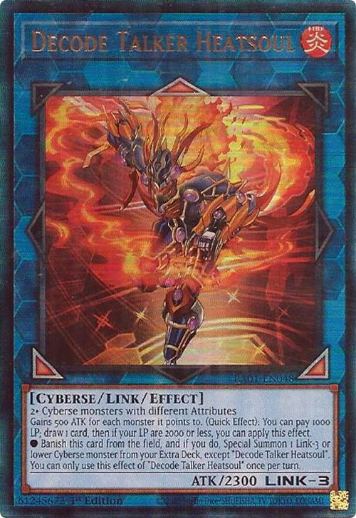 Decode Talker Heatsoul [RA01-EN048] Prismatic Ultimate Rare | Exor Games Dartmouth