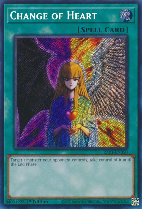 Change of Heart [RA01-EN050] Secret Rare | Exor Games Dartmouth