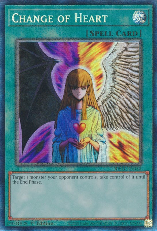 Change of Heart [RA01-EN050] Prismatic Collector's Rare | Exor Games Dartmouth