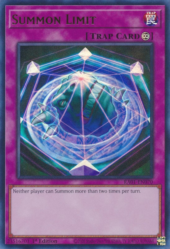 Summon Limit [RA01-EN070] Ultra Rare | Exor Games Dartmouth