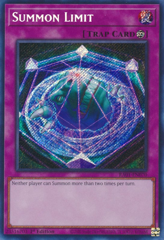 Summon Limit [RA01-EN070] Secret Rare | Exor Games Dartmouth