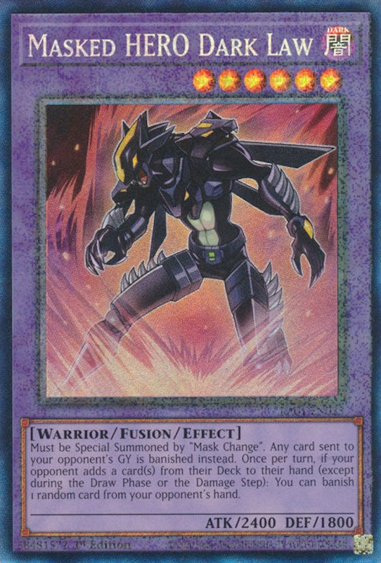 Masked HERO Dark Law [RA01-EN025] Prismatic Collector's Rare | Exor Games Dartmouth