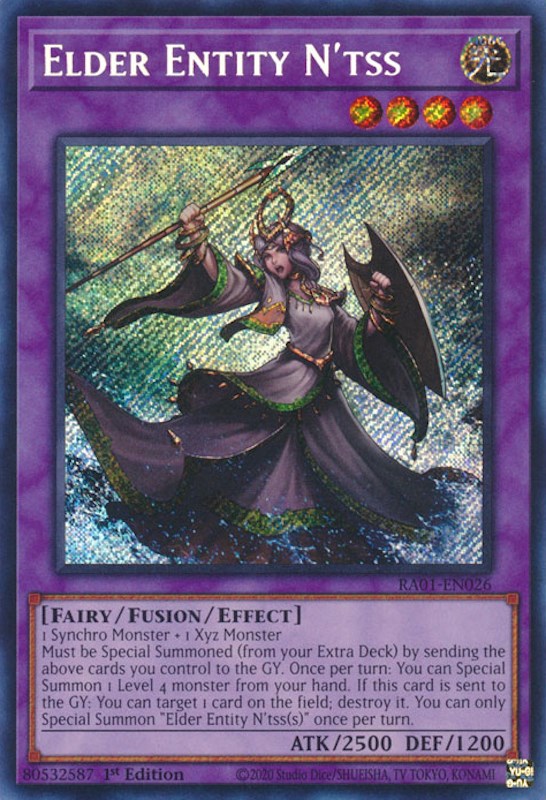 Elder Entity N'tss [RA01-EN026] Secret Rare | Exor Games Dartmouth