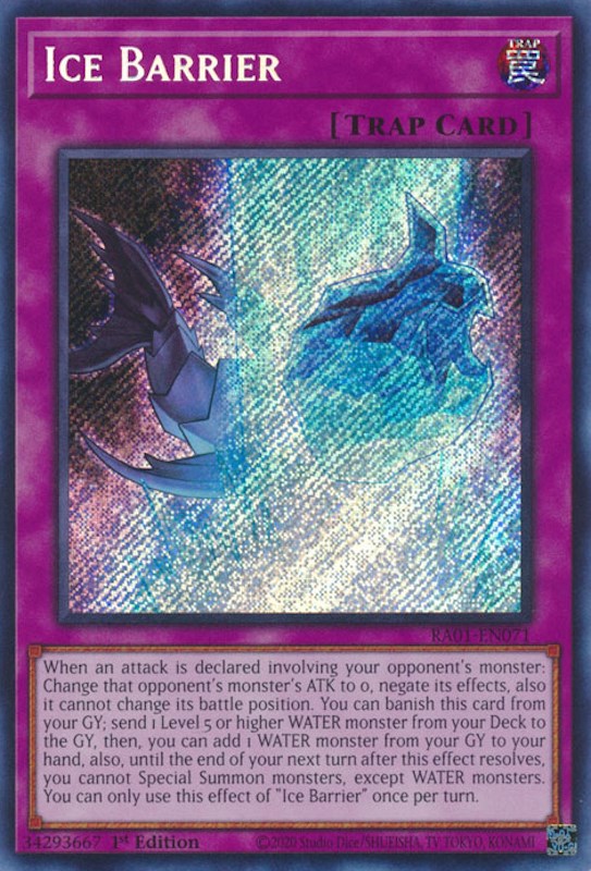 Ice Barrier [RA01-EN071] Secret Rare | Exor Games Dartmouth