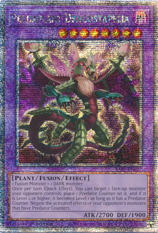 Predaplant Dragostapelia [RA01-EN027] Quarter Century Secret Rare | Exor Games Dartmouth