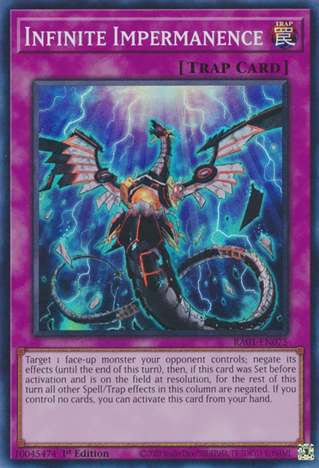 Infinite Impermanence [RA01-EN075] Super Rare | Exor Games Dartmouth
