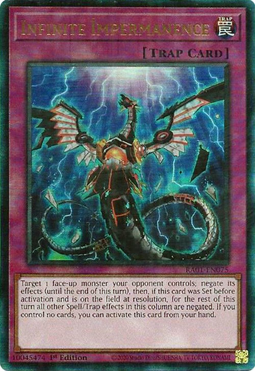 Infinite Impermanence [RA01-EN075] Prismatic Ultimate Rare | Exor Games Dartmouth