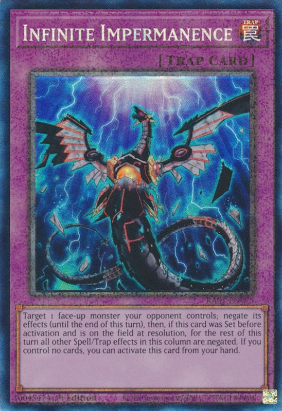 Infinite Impermanence [RA01-EN075] Prismatic Collector's Rare | Exor Games Dartmouth