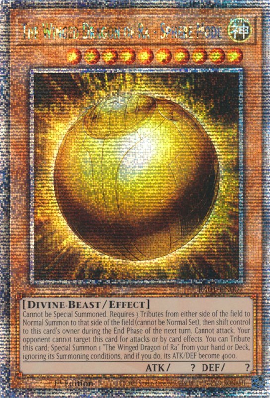 The Winged Dragon of Ra - Sphere Mode [RA01-EN007] Quarter Century Secret Rare | Exor Games Dartmouth