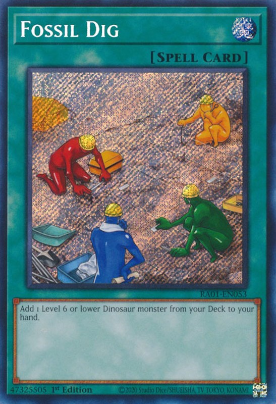 Fossil Dig [RA01-EN053] Secret Rare | Exor Games Dartmouth