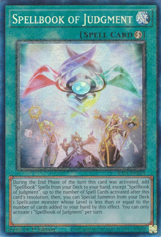 Spellbook of Judgment [RA01-EN054] Prismatic Collector's Rare | Exor Games Dartmouth