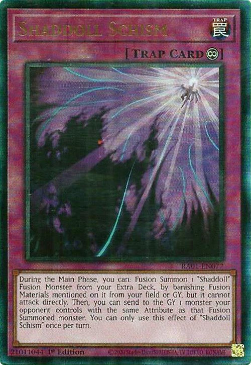 Shaddoll Schism [RA01-EN077] Prismatic Ultimate Rare | Exor Games Dartmouth