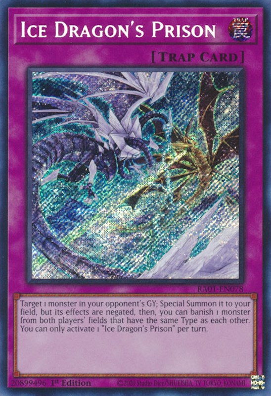 Ice Dragon's Prison [RA01-EN078] Secret Rare | Exor Games Dartmouth