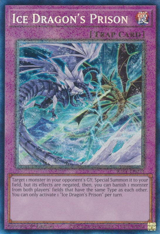 Ice Dragon's Prison [RA01-EN078] Prismatic Collector's Rare | Exor Games Dartmouth