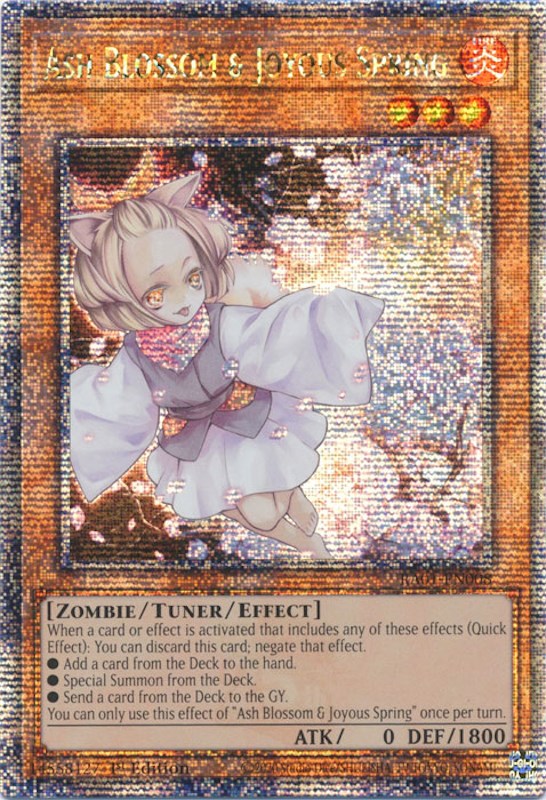 Ash Blossom & Joyous Spring [RA01-EN008] Quarter Century Secret Rare | Exor Games Dartmouth