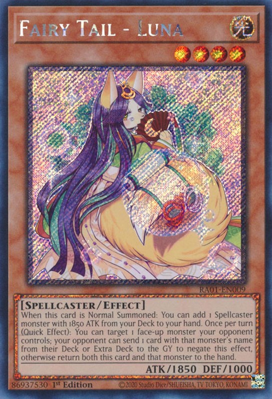 Fairy Tail - Luna [RA01-EN009] Platinum Secret Rare | Exor Games Dartmouth