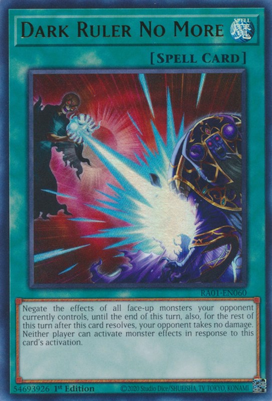 Dark Ruler No More [RA01-EN060] Ultra Rare | Exor Games Dartmouth