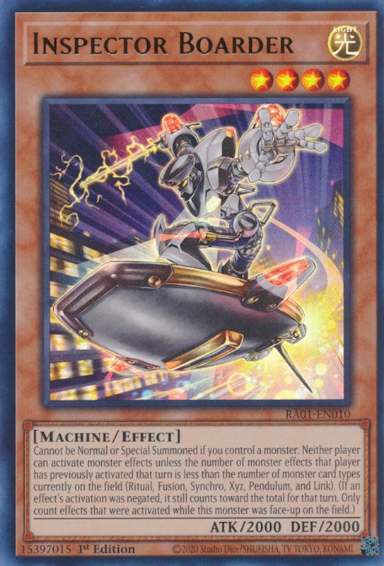 Inspector Boarder [RA01-EN010] Ultra Rare | Exor Games Dartmouth