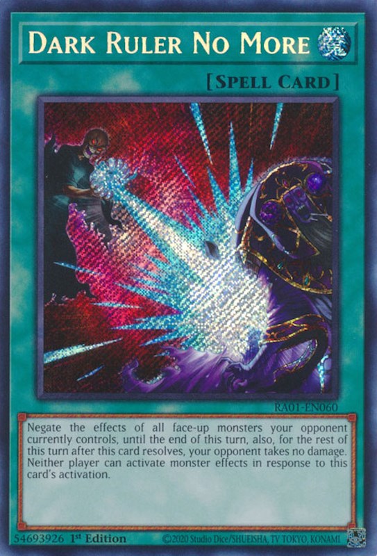Dark Ruler No More [RA01-EN060] Secret Rare | Exor Games Dartmouth